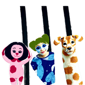 Cast with Animal Stickers PNG hpd PNG with transparent background