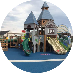 Castle Themed Playground Equipment PNG Image