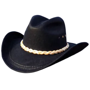 Casual Black Cowboy Hat Png Hnk PNG Image