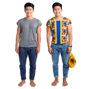 Casual Brother Png Mcx PNG Image