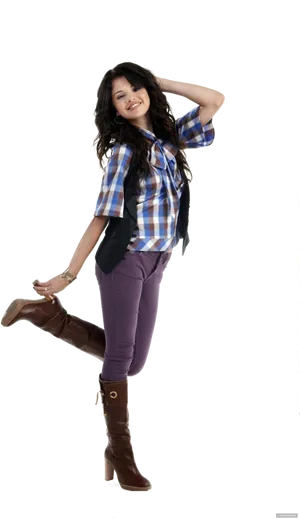 Casual Fashion Pose PNG Image