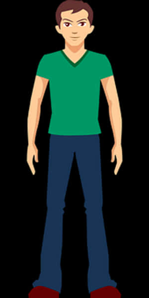 Casual Man Vector Illustration PNG image with transparent background