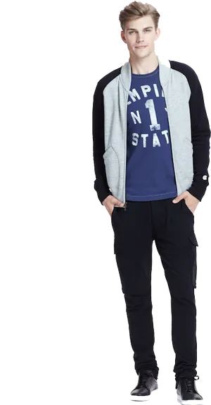 Casual Menswear Street Style PNG Image