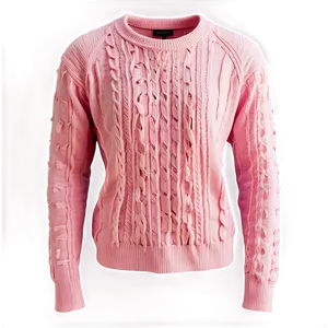 Casual Pink Sweater Png 06292024 PNG Image