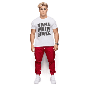 Casual Style Young Man Red Pants PNG