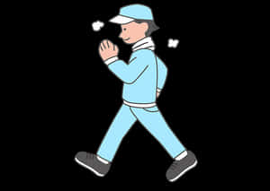 Casual Walk Illustration PNG image with transparent background