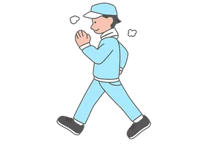 Casual Walk Illustration PNG Image