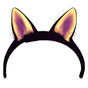 Cat Ears Silhouette PNG mka PNG