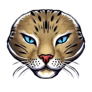 Cat Face Outline Png Lod4 PNG Image