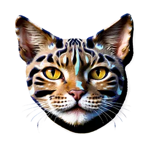 Cat Face Pattern Png Ovi PNG Image