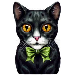 Cat Face With Bow Png Bml92 PNG Image