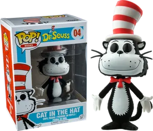 Cat In The Hat Funko Pop Figure PNG Image