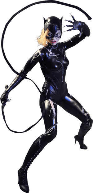 Catwoman 1/4 Scale Action Figure - Catwoman Michelle Pfeiffer Neca, HD Png Download PNG image with transparent background