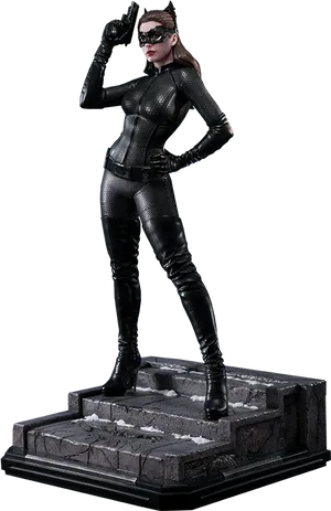 Catwoman Statue Pose PNG Image