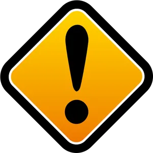 Caution Exclamation Warning Sign PNG Image