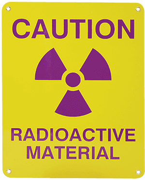 Sign, Caution Radioactive Material - Caution Radioactive Material Sign, HD Png Download PNG image with transparent background