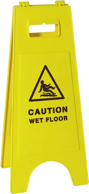 Caution Wet Floor Sign PNG Image