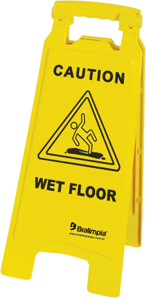 Caution Wet Floor Sign PNG Image