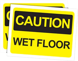 Caution Wet Floor Signs PNG Image