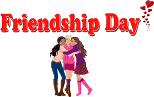 Celebrating Friendship Day PNG with transparent background