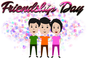 Celebrating_ Friendship_ Day PNG with transparent background