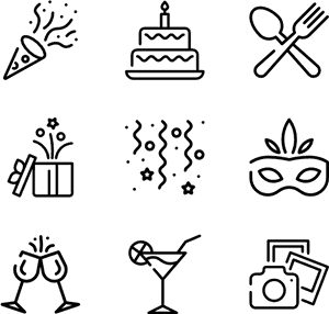Birthday - Space Icons Png, Transparent Png PNG image with transparent background
