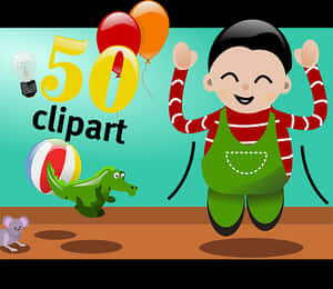 Celebratory Clipart50th Anniversary PNG image with transparent background