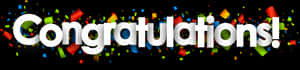 Celebratory Congratulations Banner PNG image with transparent background