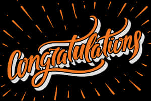 Celebratory Congratulations Graphic PNG image with transparent background
