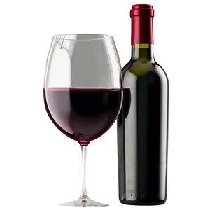 Celebratory Red Wine Glass Png Ike42 PNG Image