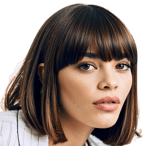 Celebrity Bangs Ideas PNG hto PNG image with transparent background