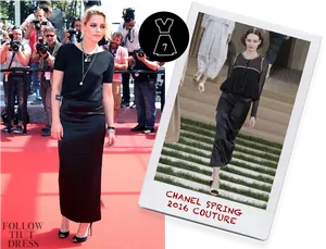 Celebrityin Chanel Couture Event PNG Image