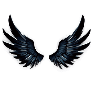 Celestial Black Wings PNG 06232024 PNG image with transparent background