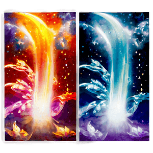 Celestial Radiant Light Show PNG ubg PNG with transparent background