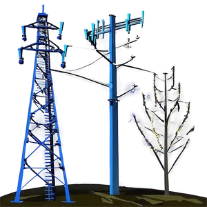 Cell Tower On Hill Png Jgt60 PNG Image