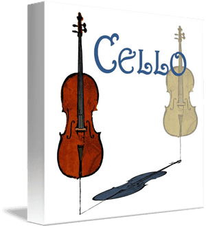 Cello By Evision Arts Clip Royalty Free - Fiddle, HD Png Download PNG