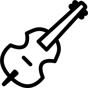 Alt Text - Violin Icon Png White, Transparent Png PNG