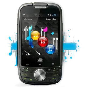 Cellphone With Music Player Png Pea97 PNG Image