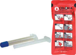 Celox A Hemostatic Granules Applicator PNG Image