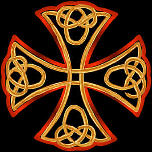Celtic Cross Design PNG image with transparent background