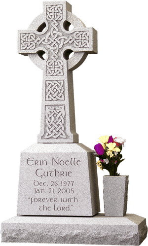 Celtic Cross Gravestone PNG image with transparent background
