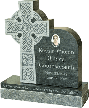 Celtic Cross Gravestone PNG image with transparent background