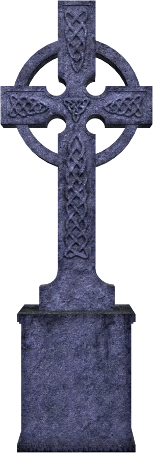 Celtic Cross Tombstone PNG Image