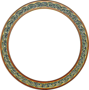 Celtic Knot Frame Border PNG Image
