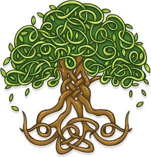 Celtic Treeof Life Artwork PNG image with transparent background