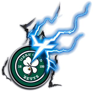 Celtics Logo with Lightning PNG 05252024 PNG image with transparent background