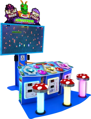 Centipede Arcade Game Machine PNG Image