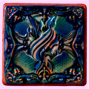 Ceramic Tile Coaster Png Jhu18 PNG Image