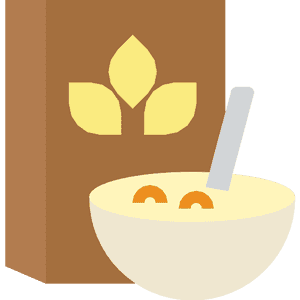 Cereal Bowland Box Graphic PNG with transparent background