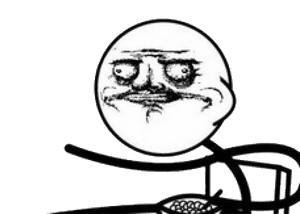 Cereal Guy Spitting Comic Meme PNG image with transparent background